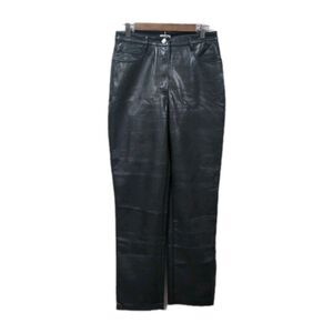 Wilfred Womens Melina Super High Waist Vegan Leather Pants Size 8 Black Straight